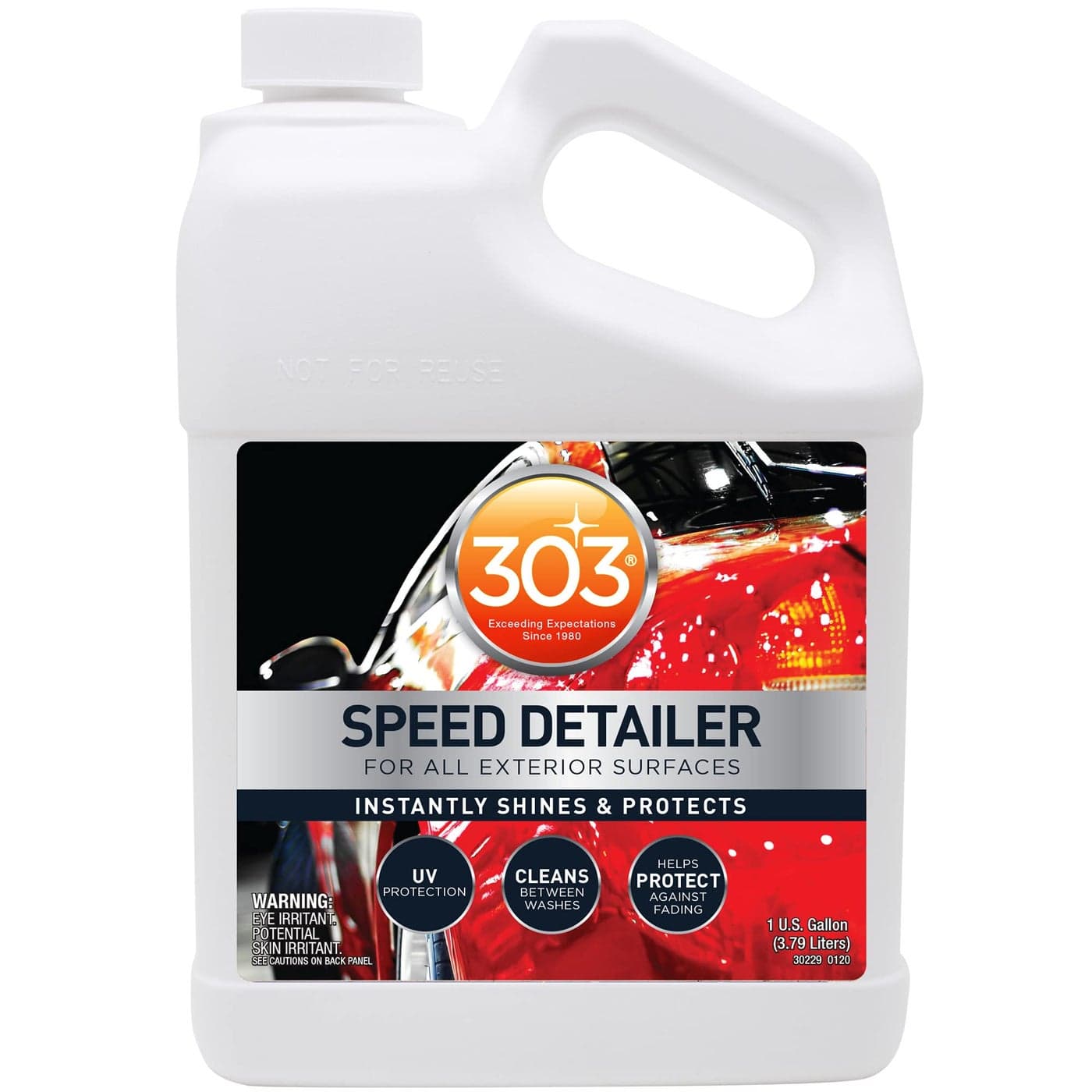 303 Products Speed Detailer Instantly Shines and Protects Paint for All Exterior Automotive Surfaces Cleans Between Washes UV Protection 1 Gallon 30229