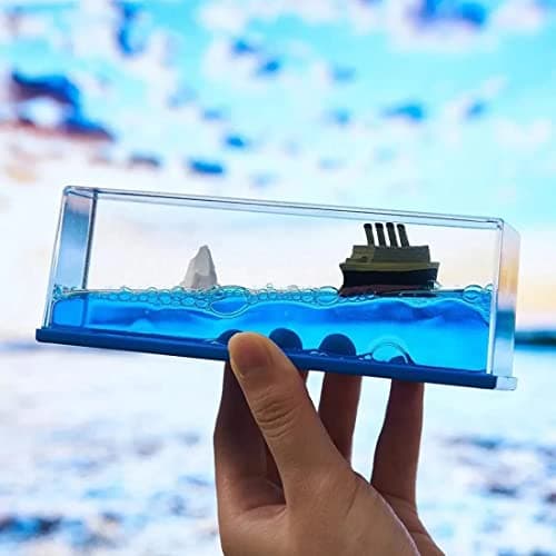 WOLTAX Car Interior Dashboard Decoration, Titanic Wave Cruise Ship, Liquid Wave Cruise Ship Decoration, Nautical Showpiece for Show Piece for Home Decor, Car Dashboard, Living Room, Office