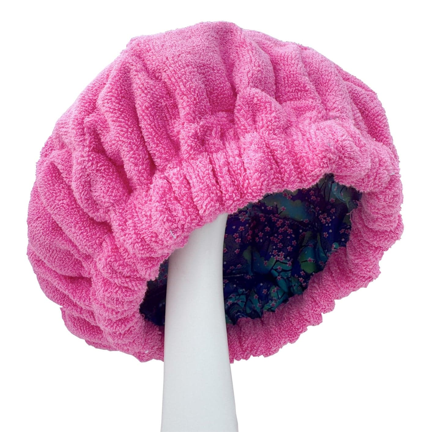 AKISS Flaxseed Deep Conditioning Heat Cap Portable Microwave Hot Bonnet Therapy Hair care Cap For Women (Pea Green/Rose, Large)