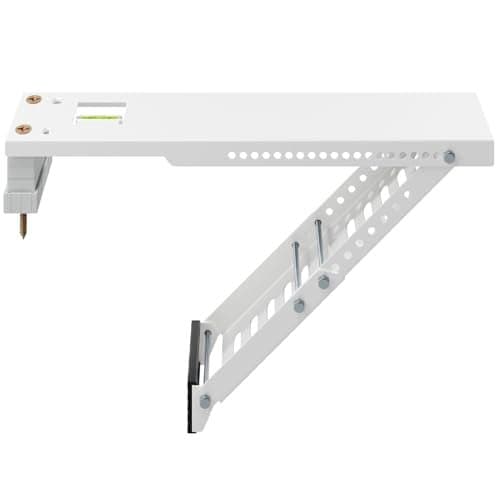 LuckIn Air Conditioner Support Bracket Heavy Duty Window AC Bracket Universal Fit for 1200024000 BTU AC Units Holds Up to 165lbs Adjustable Extender Leg Builtin Bubble Spirit Level