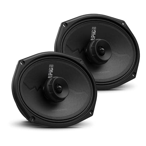 AudioControl EPICPRO69CX Epic PRO Series 6x9 Coaxial Car Audio Speakers, 200 Watt RMS/300 Watt Max, 4 Ohm, High SPL, Street Loud, Door Speakers (Pair)