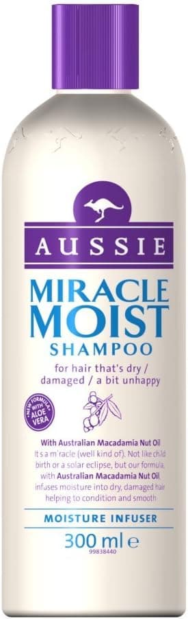 Aussie Miracle Moist Shampoo 300 ml Pack of 3