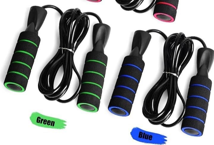 ANTINA Jump Ropes for Fitness, Skipping Rope Tangle-free with Ball Bearings Rapid Speed Weighted Skipping Rope (Length: 280 cm)