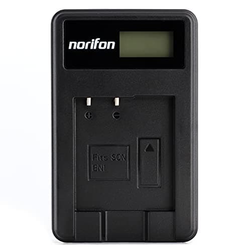 Norifon NP-BN1 LCD USB Charger for Sony Cyber-Shot DSC-T110, DSC-T99, DSC-TF1, DSC-TX30, DSC-TX20, DSC-TX200V, DSC-TX10, DSC-TX9, DSC-TX5, DSC-WX80, DSC-W620, DSC-WX9, DSC-WX150 Camera and More