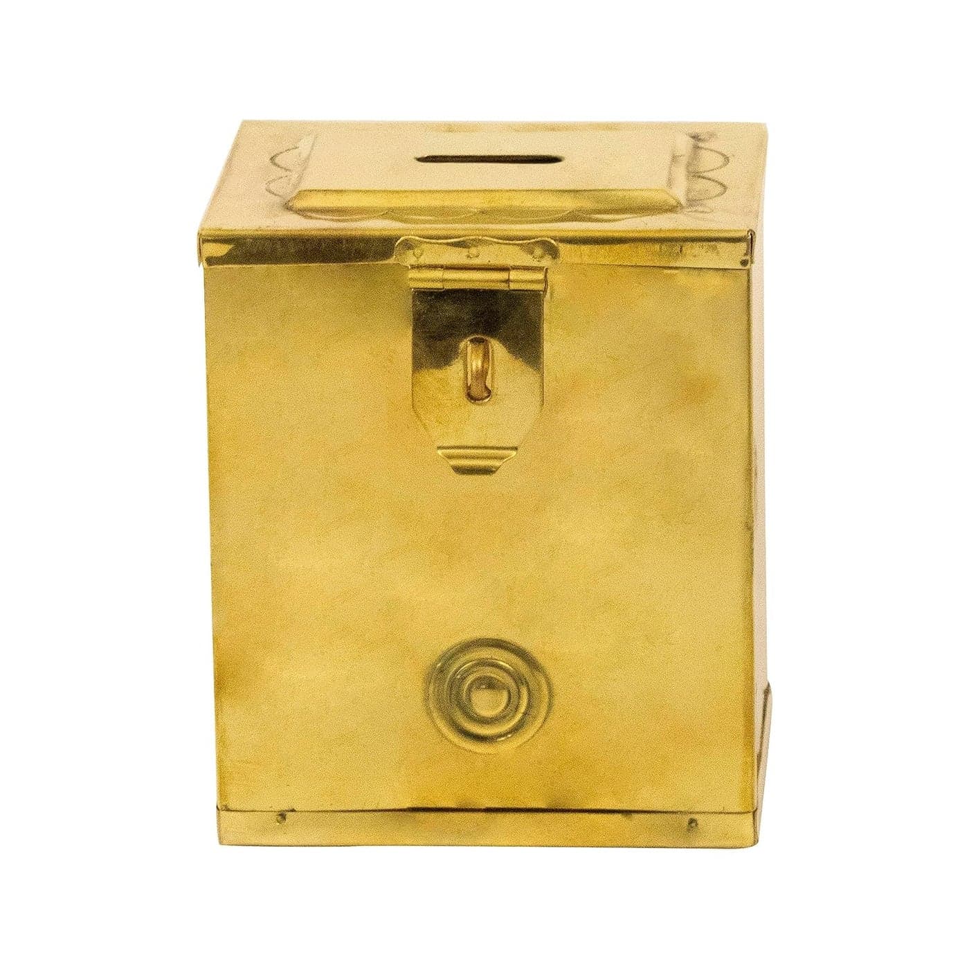Spillbox Traditional Handicrafted Brass Piggy Bank Money Box Brass Hundial Coin Bank Cash Container Money Pot Coin Collector Box Currency Vault Penny Saver Brass Hundi Small