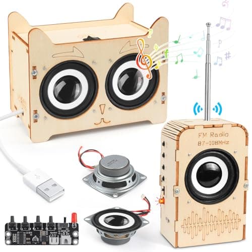 Poraxy Science Kits for Kids Age 812 STEM Toys for 813 Build Your Own Bluetooth Speaker Radio Engineering Electronics DIY Set Birthday Gifts for 9 10 11 14 15 16 Year Old Teen Boys Girls