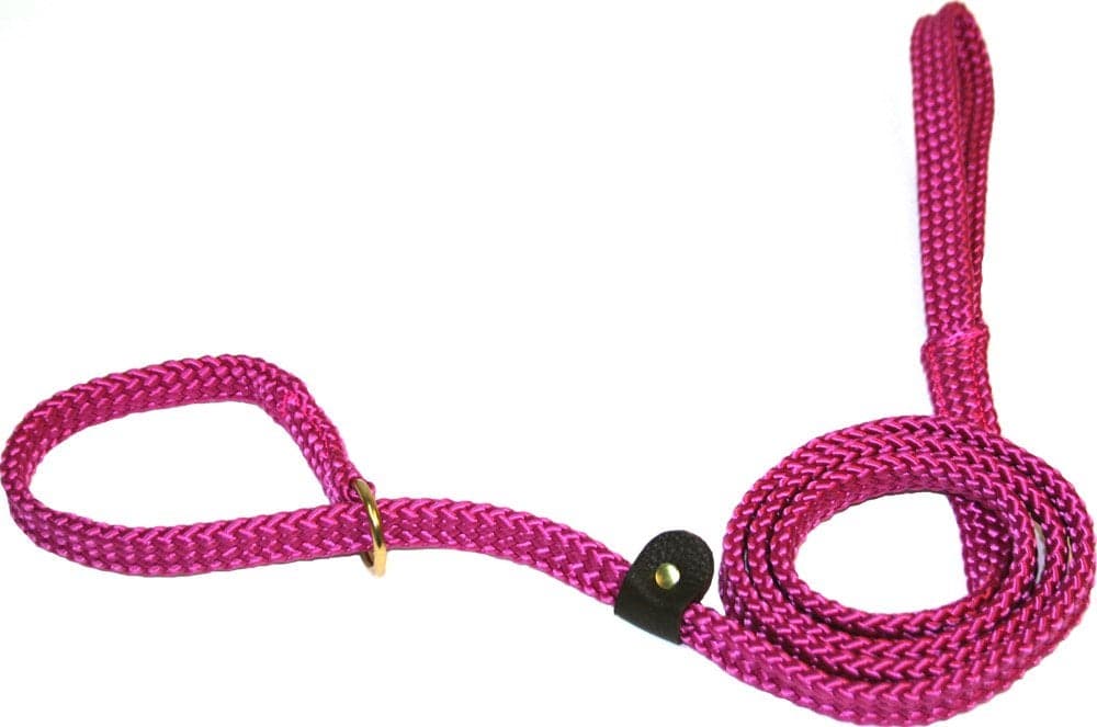 Lone Wolf Slip Lead 5/8 x 6' Raspberry