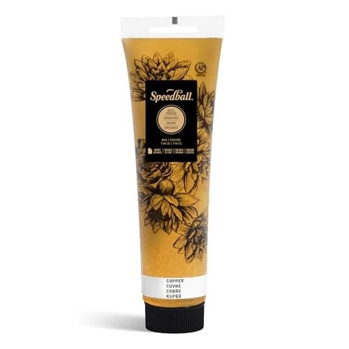 Speedball Water-Soluble Block Printing Ink, 5-Ounce Tube (Copper)