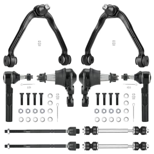 RWD Front Suspension Kit Upper Control Arms Lower Ball Joints Fit for Chevrolet Silverado 1500 1999-2006, Fit for GMC Sierra 1500 1999-2006 Ball Joints Tie Rods Sway Bar -10 pcs
