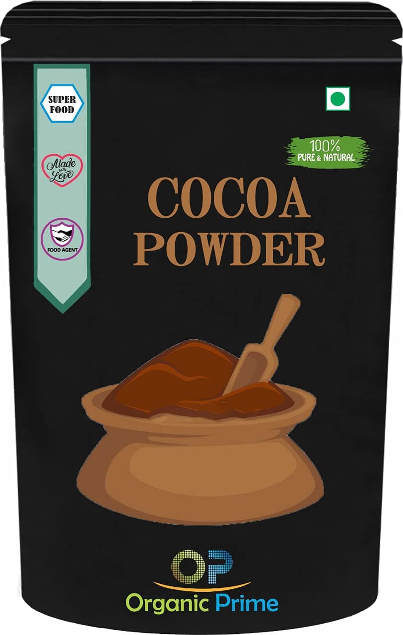 Organic Prime Cocoa Powder for Cake Making [ Natural, Unsweetened and Vegan - 500 GM by Organic Prime