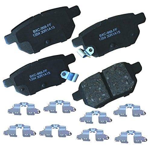 Bendix Premium SBC1354 Ceramic Rear Brake Pads for Select Models Lexus CT200h, Pontiac Vibe, Scion tC, xB, Suzuki Swift, Toyota Corolla, Corolla iM, Matrix, Prius, Prius AWD-e, Prime, Yaris, Yaris