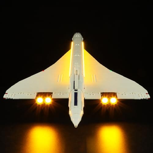BRIKSMAX Lighting Kit for Concorde - Compatible with Lego 10318 - No Lego Set Included