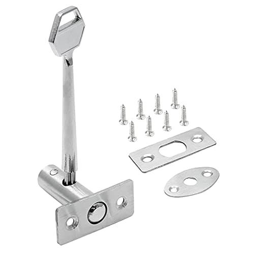 LDEXIN Stainless Steel Hidden Manager Tubewell Key Mortise Lock Hardware with Screw for Door, Key Length 4.13" / 105mm