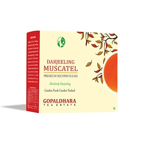 Gopaldhara Darjeeling | Long Leaf Muscatel Tea| Premium Darjeeling Second Flush Whole Leaf Black Tea | 200g Loose Leaf Paper Box | Special FTGFOP1 Fresh Summer Muscatel From the Highest Elevation of 7000 Feet | Premium Series