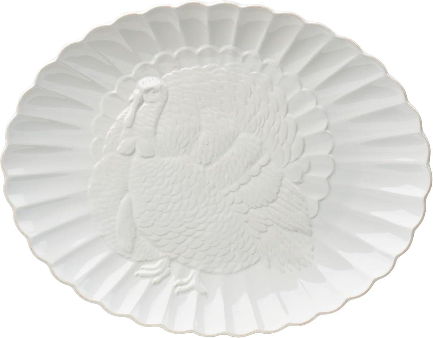 Lenox 895041 French Perle Carved Turkey Platter Christmas Hosting