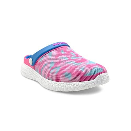 KazarMax Women Pink Blue Camo Clogs - 7 UK