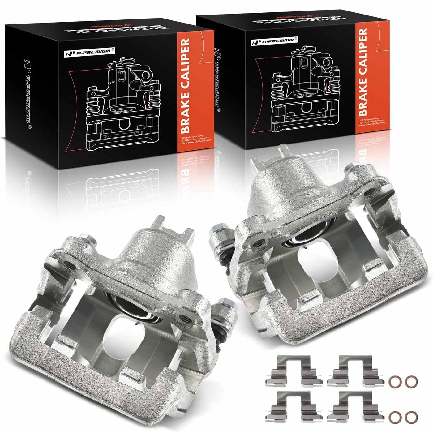 APremium Disc Brake Caliper Assembly with Bracket Compatible with Select Honda and Acura Models Pilot 20032008 MDX 20012006 Rear Driver and Passenger Side