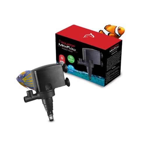 Aquatop MaxFlow Submersible Aquarium Power Head - Ideal for Freshwater and Saltwater Environments - High-Impact ABS for Durability