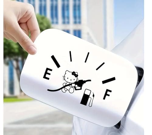 Car Stickers Fuel Tank Cartoon Vinyl Sticker Peeking car Decals Cute Stickers Waterproof Bumper Stickers for Cars Truck Motorcycle Wall Window and Laptop Black