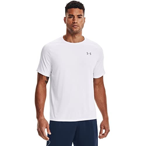 Under Armour Men's Tech 2.0 Short-Sleeve T-Shirt , White (100)/Overcast Gray, Large