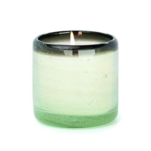 Paddywax Scented Candles Coastal La Playa Collection Artisan Candle in Hand-Blown Glass, 9 Ounces, Vanilla Rosa