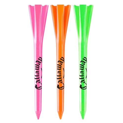 Performance 2.75’’ Plastic Golf Tees, Neon Mix, 30 Pack