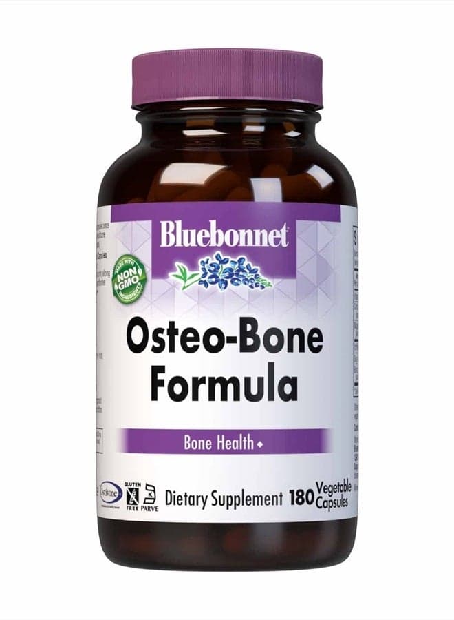 BlueBonnet Osteo-Bone Formula Vegetarian Capsules, 180 Count