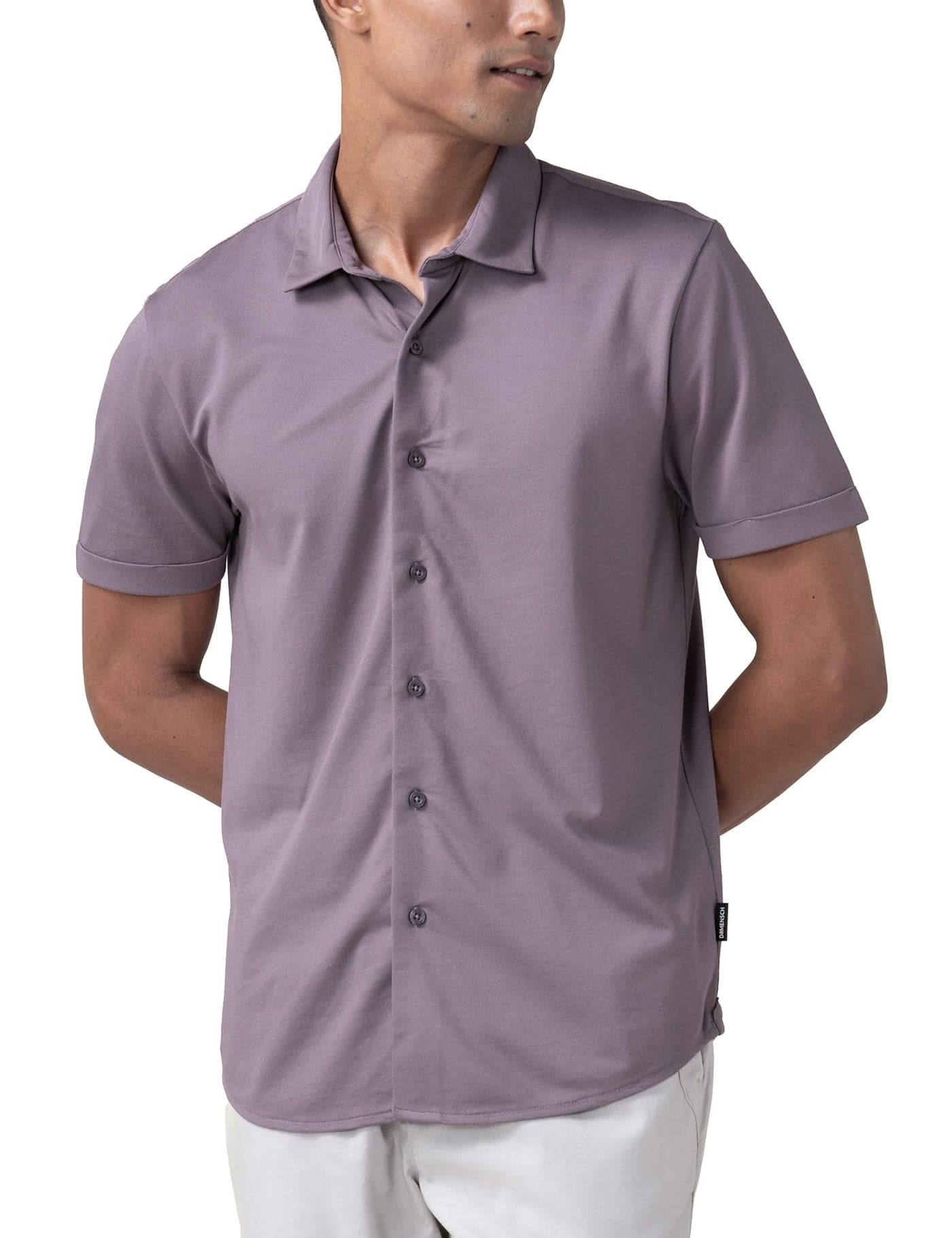 DAMENSCH Constant Cotton Thermoregulating Pique Half Shirt-Plush Mauve-S