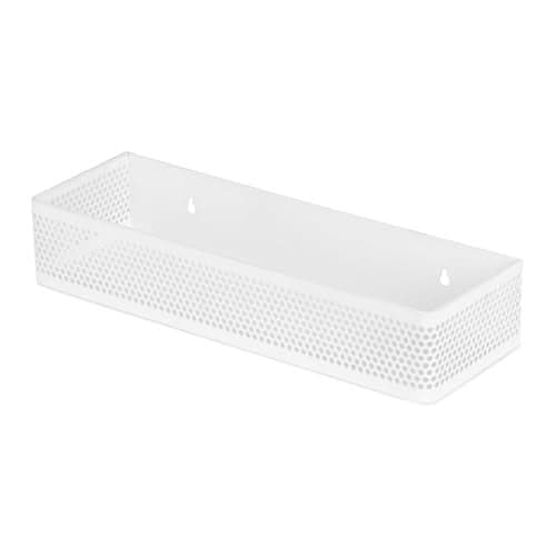 SHIOK DECOR Long Metal Floating Wall Shelf Rack,for Decoration of Wall Living Room, Bedroom & Kitchen,Rack for Showpieces,Planter & Organizing Display Decorative Items - White 2pcs