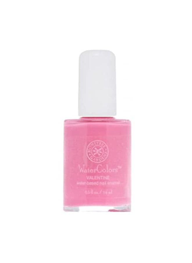Honeybee Gardens WaterBased Nail Enamel Valentine Matte True Medium Pink EcoFriendly Odorless Vibrant Polish 05 fl oz