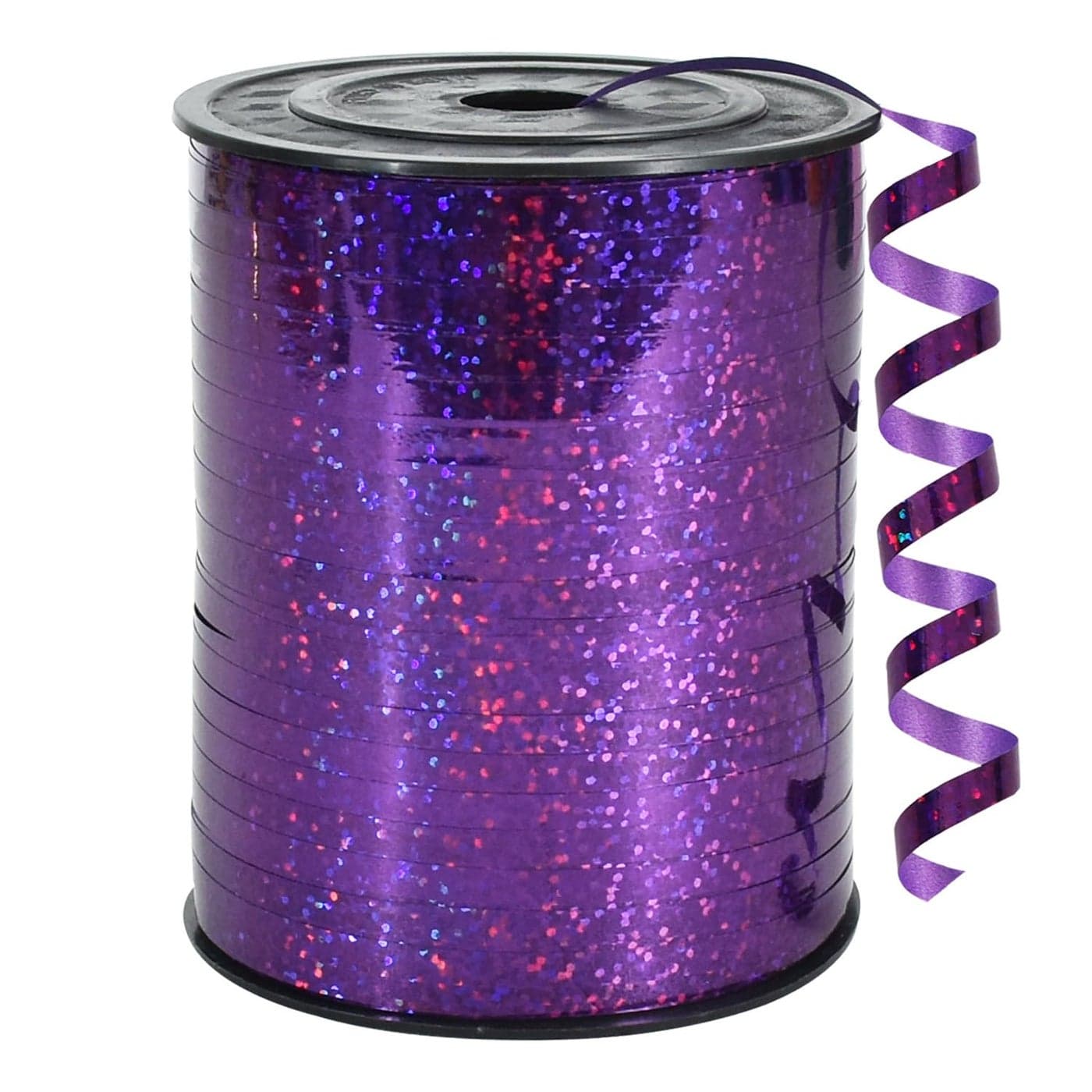 BEISHIDA 500 Yards Purple Crimped Curling Ribbon Shiny Metallic Balloon String Roll Gift Wrapping Ribbon for Party Festival Art Craft Decor Florist Flowers Halloween Decoration