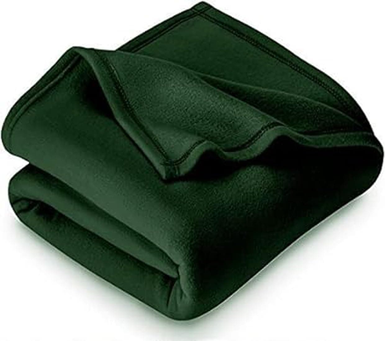Purav Light Fleece for Single Bed Soft, Woolen, Winter & Traveling Ideal AC & All-Season Polar Fleece & Micro Mink -60" X 90''-1 Pc, Green