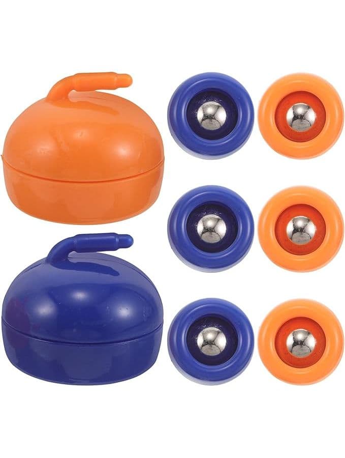 16pcs Tabletop Curling Pucks Mini Rollers for School Activities Shuffleboard Games Indoor Ice Hockey Training Aids High Quality