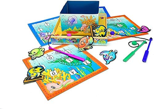 Discovery Toys AB SEAS Alphabet Letters Magnetic Fishing Game KidPowered Learning STEM Toy Early Childhood Development 4 Years and Up