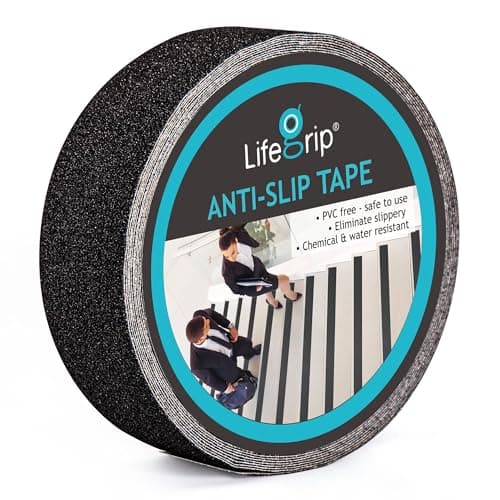 Anti Slip Traction Tape, 2 Inch x 60 Foot - Best Grip, Friction, Abrasive Adhesive for Stairs, Tread Step, Indoor, Outdoor (2" X 60')