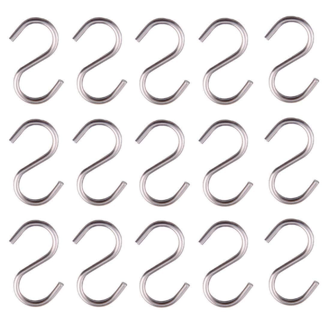 DIY Crafts Pack Of 20Pcs Size 3inch S Hook Connectors Metal SShaped Wire Hook Hangers Ornament Hooks for DIY Crafts Hanging Jewelry Key Chain Ring and Ta Pack Of 20Pcs Size 3inch