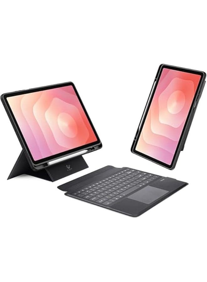 Trackpad Keyboard Compatible with Samsung Galaxy Tab S11 11-inch 2025 Detachable Magic Keyboard Case with Pencil Holder
