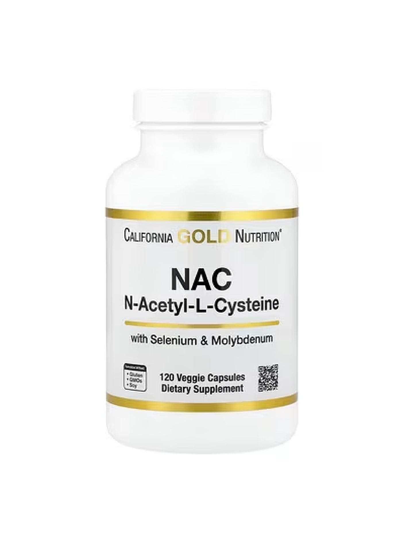 N-Acetyl-L-Cysteine with Molybdenum and Selenium, 120 Veggie Capsules