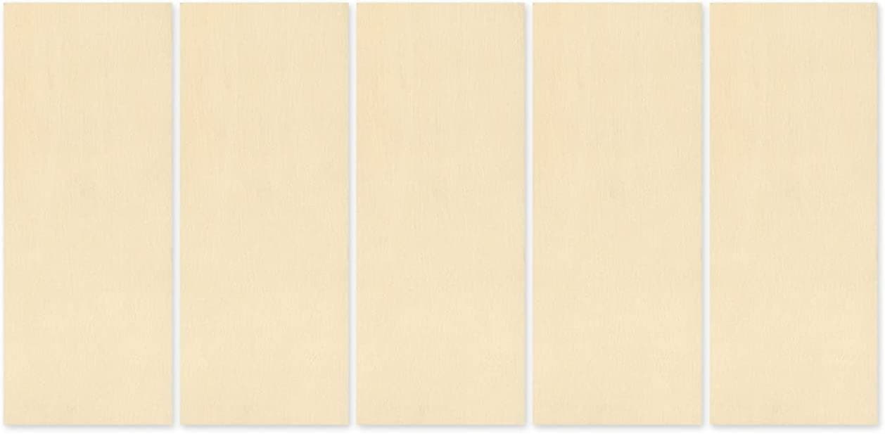 Natural Unpainted DIY Crafts Wood Craft Slats Set of 5 2 x 5 Inches