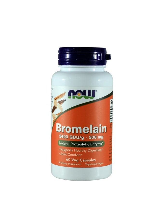 Bromelain 2400 GDU, 500mg, 60 Capsules (Pack of 2)