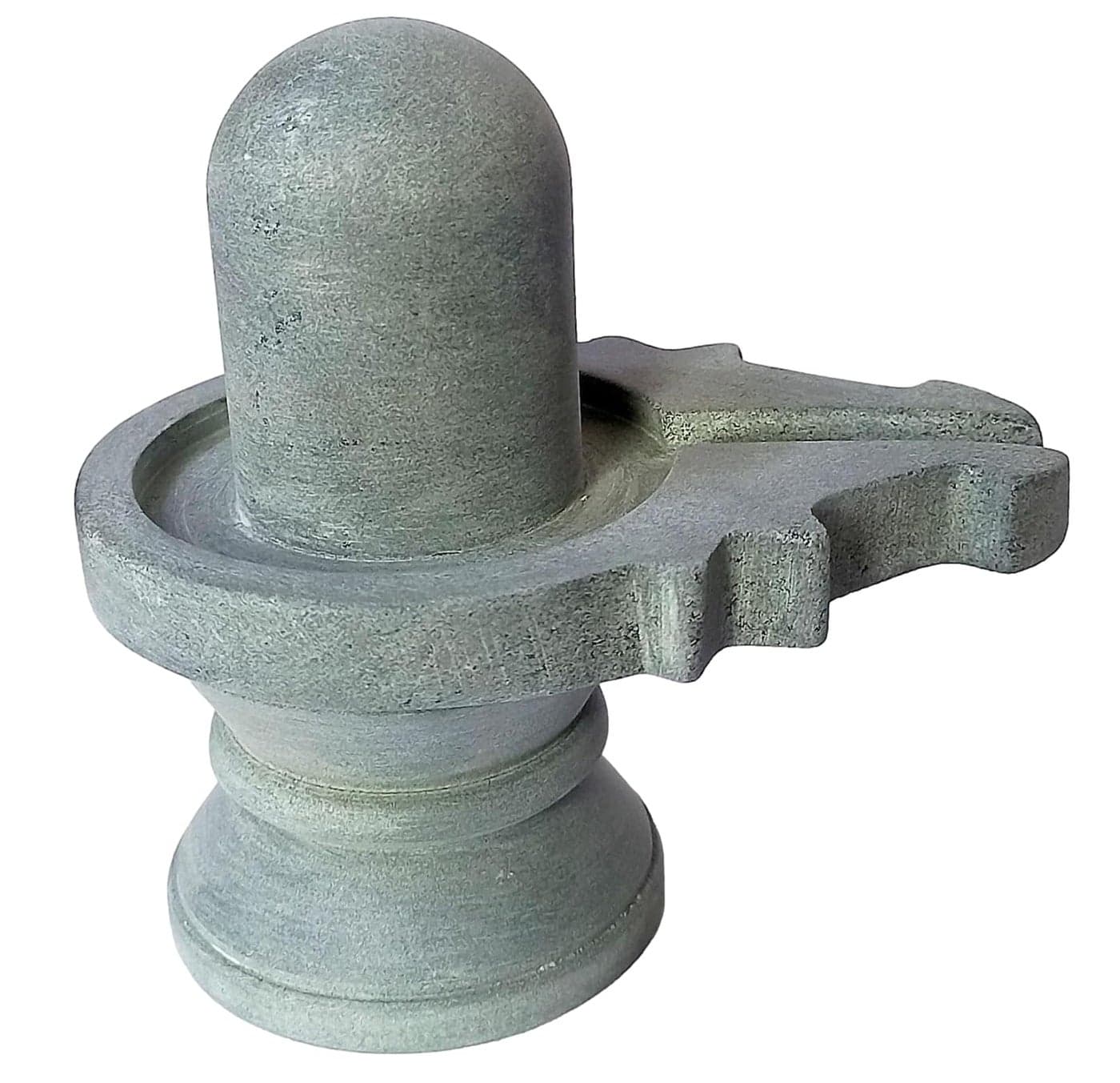 athizay Stone Shivling Statue Made up of Gorara Stone Handcrafted Shiva Lingam Available in Black and Grey in Different Sizes (5), Religious