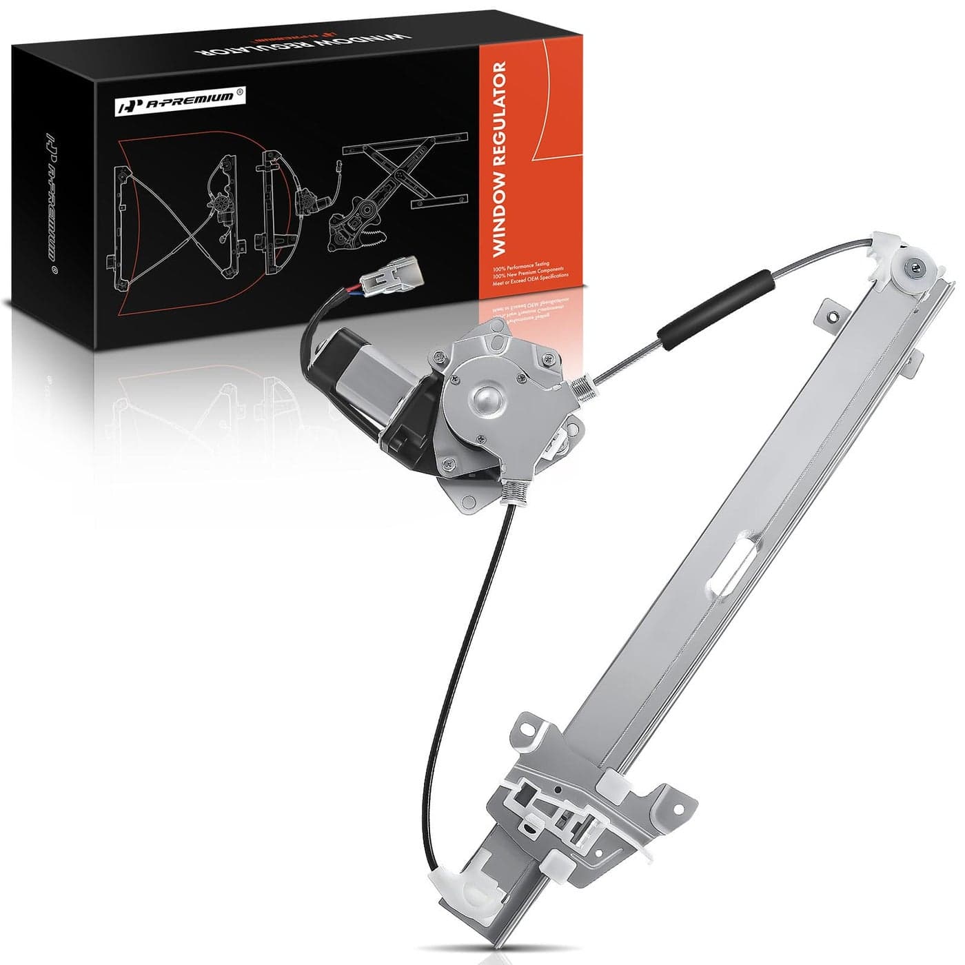 APremium Power Window Regulator with Motor Compatible with Mitsubishi Galant 20042012 Rear Left Driver Side