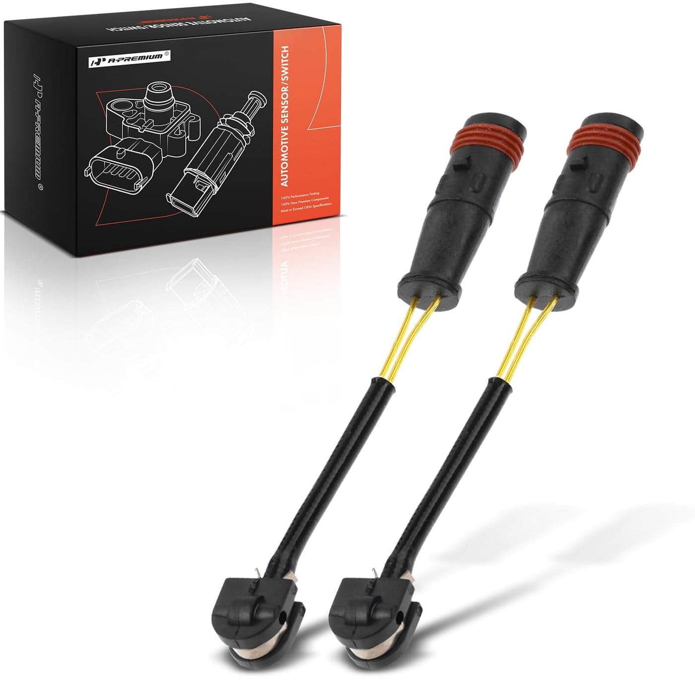 APremium Front Right Rear Right Brake Pad Wear Sensor Compatible with Select MercedesBenz Models C63 AMG C63 AMG S CL550 CL600 CL63 AMG CL65 AMG S350 S600 S63 AMG SL500 SL550 E63 AMG