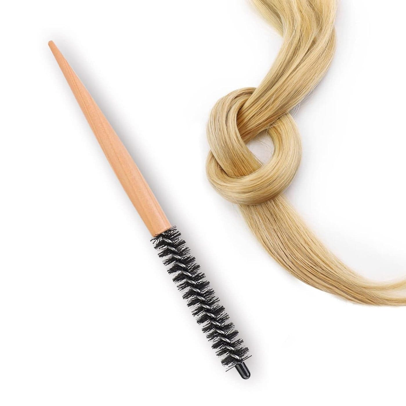 Ejoyous Small Round Brush Hairdressing Comb Hair Curling Roll Brush Makeup Comb Teasing Brush Salon Hairdressing Brush for Blow Dry Hair 20 small wooden roller comb