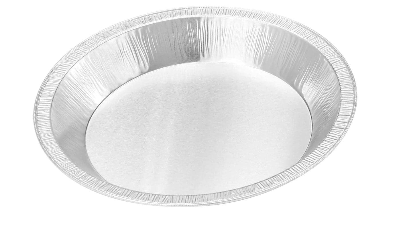 KitchenDance Disposable Aluminum Foil Pans 9 Inches Round Oven Safe Aluminum Foil Baking Pan Heavy Duty Aluminum Foil Pans Perfect for Baking Cooking and Preparing Food 922 Pack of 10