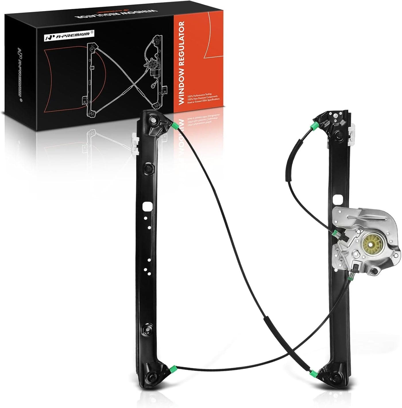 A-Premium Power Window Regulator Without Motor for BMW X5 2000-2006 Front Passenger Side
