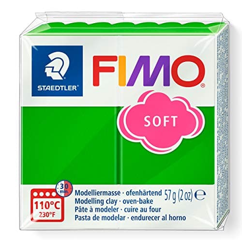 Staedtler FIMO Soft Polymer Clay - -Oven Bake Clay for Jewelry, Sculpting, Crafting, Tropical Green 8020-53