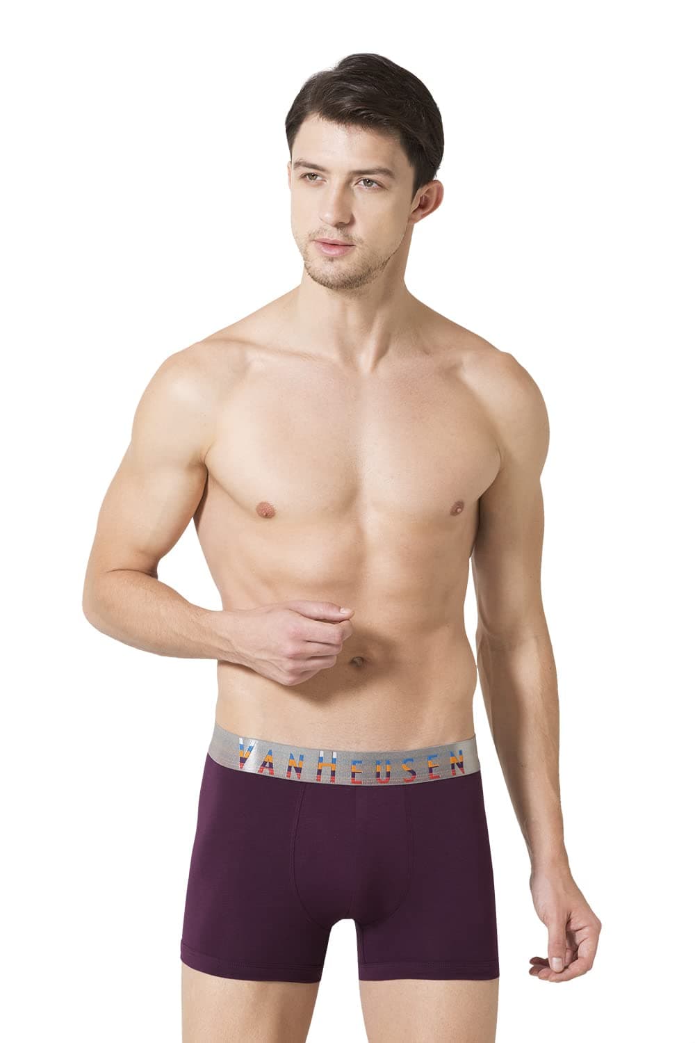 Van Heusen Men Colour Fresh Trunks - Solid_20049_Potent Purple_S