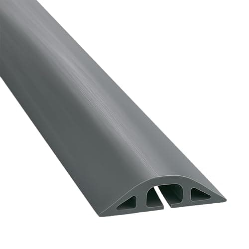 Electriduct D-2 Rubber Duct Cord Cover - 36 Inch (3 Feet) Gray Floor Cable Protector