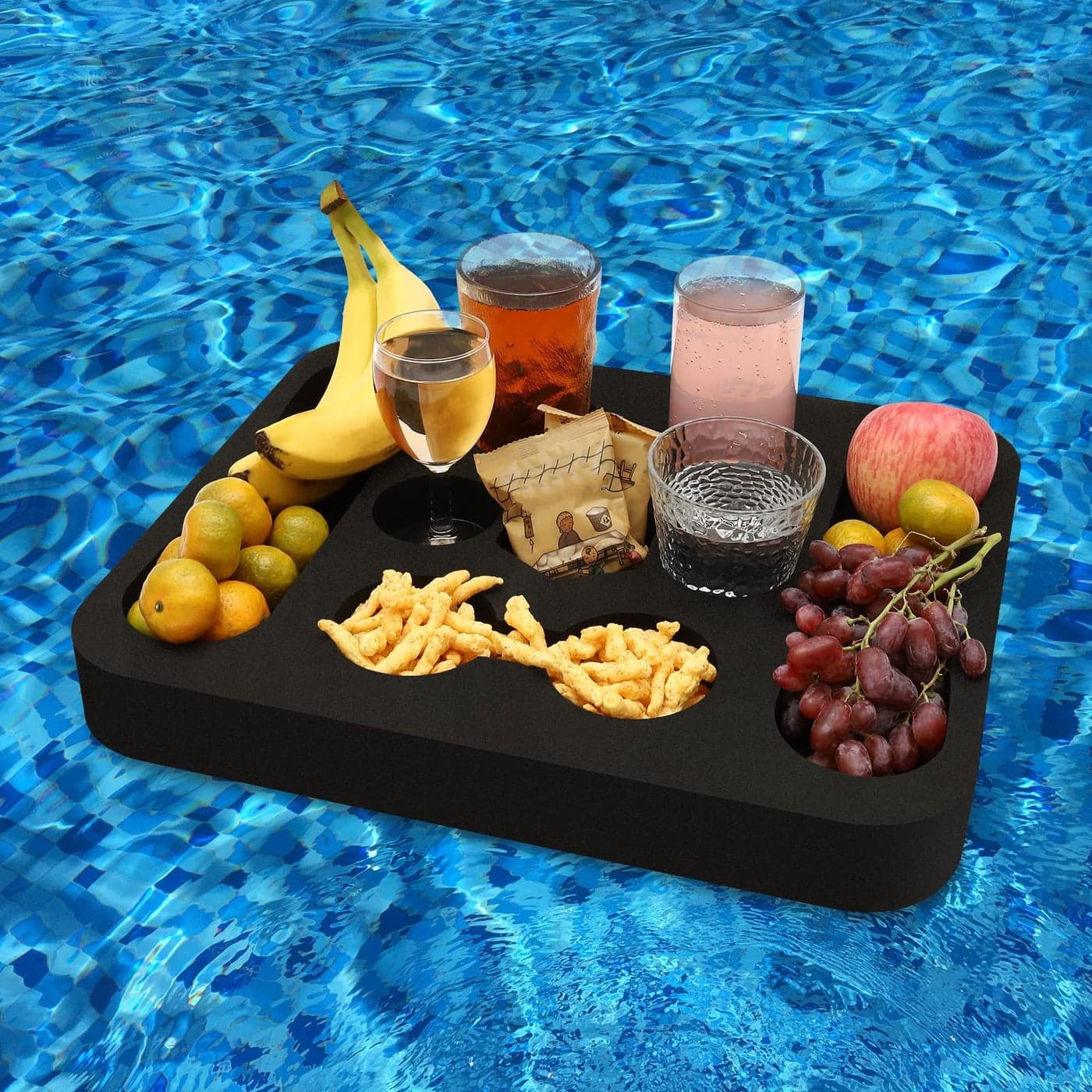 RAMIEYOO Floating Drink HolderRefreshment Table Tray for Pool Beach Party or Hot Tub Float LoungVersatile Portable Serving Bar